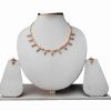 Shop Online Blue and White Cubic Zerconium Stones Necklace with Earrings-0
