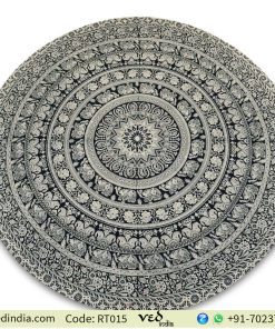 Black and White Elephant Tapestry