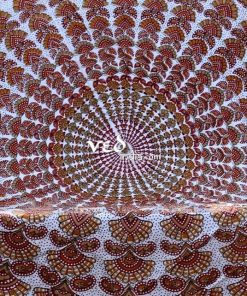 Multicolored Elephant Round Tapestry