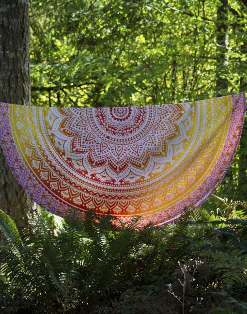 Red and Yellow Roundie Picnic Sheet