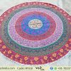 Multicolored Floral Round Tapestry