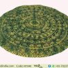 Green Round Elephant Mandala Tapestry