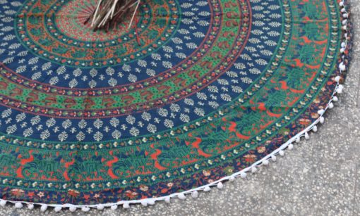 Green and Blue Bohemian Tapestry