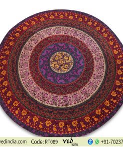 Multicolored Roundie Mandala Tapestry