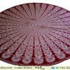 Red and White Roundie Mandala Tapestry