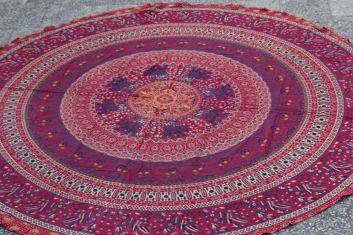 Indian Bohemian Round Tapestry