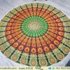 Round Peacock Tapestry