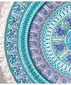 Turquoise Hippie Round Table Cover