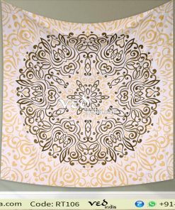 Brown Queen Ombre Mandala Indian Wall Tapestry Bedding-0