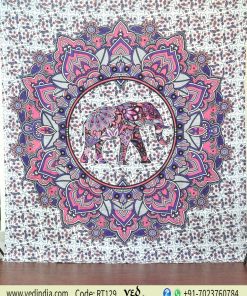 Ombre Elephant Twin Mandala Tapestry