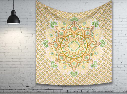 Floral Indian Mandala Tapestry Bedding