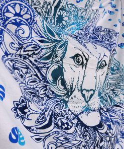 Blue Lion Tapestry Bedspread Throw