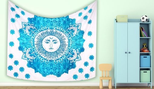 Sun Mandala Tapestry Wall Hanging