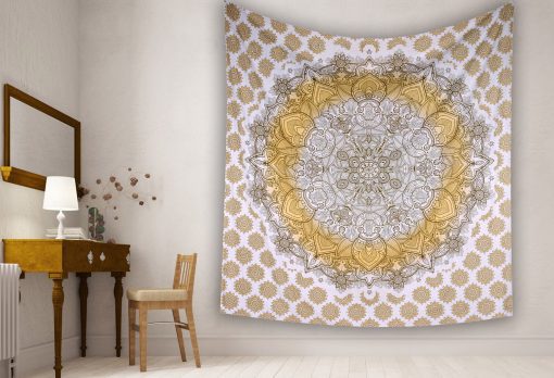 Ombre Indian Mandala Tapestry Wall Hanging-3190