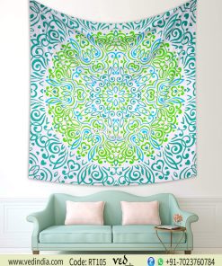 Psychedelic Large Ombre Mandala Tapestries Bedding Throw -0