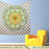 Queen Size Ombre HIppie Mandala Wall Tapestry -0