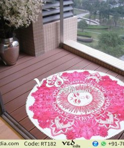 Bohemian Mandala Round Tapestry Sun Beach Throws Yoga Mat-0
