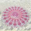 Beach Cotton Rug Floral Mandala Throw Tapestry-0