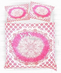 Pink Vintage Floral Quilt Duvet Covers and Bedding Set-3748