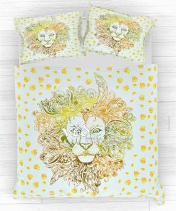 Cheap Mandala Print Duvet Cover Queen Lion Pattern | Quilt Set-3629