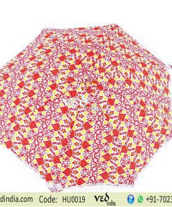 Hippie Parasol Umbrella Tassels FringeTie Dye Printed -0