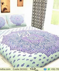 Indian Bohemian Style Bedding in Purple Ombre-0