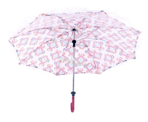 Multicolor Indian Round Long Tassels Sun Umbrella for Walking-3711