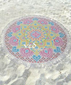 Ombre Hippie Mandala Beach Rug Yoga Mat Tapestry-3530