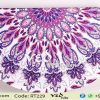 Mandala Roundie Beach Rug Purple Floral Tapestry-0