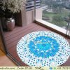 Mandala Round Tapestry Roundie Floral Omber Beach Yoga Mats-0