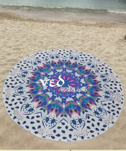 Mandala Round Tapestry Boho Hippie Beach Throw-0