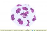 Purple Round Outdoor Umbrella Tassels Decor Sun Protection-0