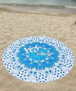 Mandala Round Tapestry Roundie Floral Omber Beach Yoga Mats-3489