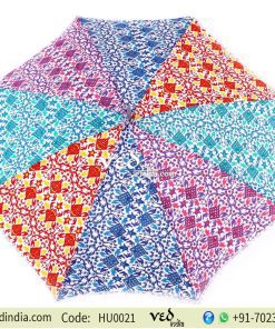 Vintage Foldable Parasol Walking Sun Umbrella with Long Tassels-0