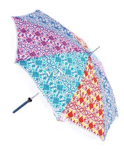 Vintage Foldable Parasol Walking Sun Umbrella with Long Tassels-3716
