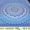 Bohemian Bedding Duvet Cover in Blue Ombre Design | Indian Quilt Set-0