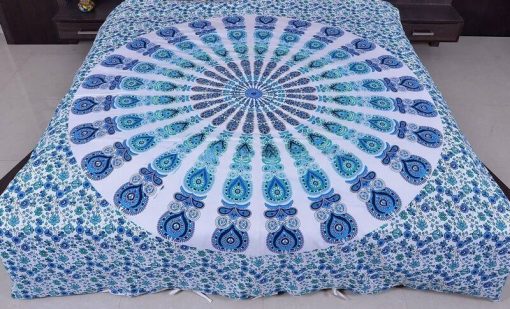 Mandala Print Duvet Cover Set with 2 Pillow case in Queen Size-3968