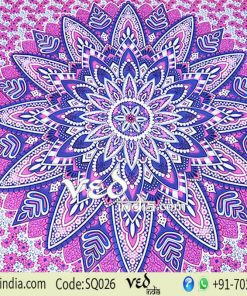 Indian Mandala Hippie Tapestry Ombre Floral | Dorm Room Bedding -0