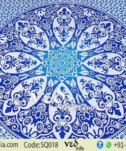 Mandala Tapestry Blue Floral Hippie Bohemian Wall Hanging-0