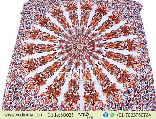 Queen Mandala Wall Hanging Tapestry Floral Bedspread -0