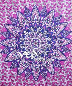 Indian Mandala Hippie Tapestry Ombre Floral | Dorm Room Bedding -3900