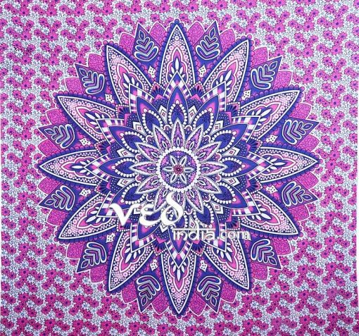 Indian Mandala Hippie Tapestry Ombre Floral | Dorm Room Bedding -3900