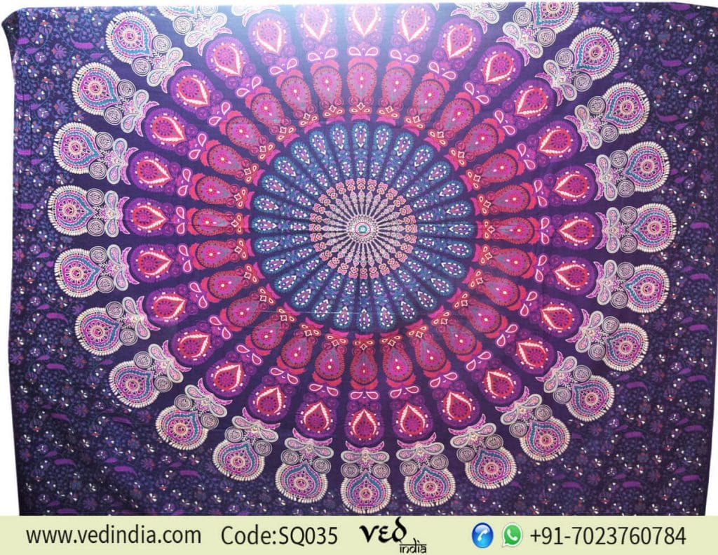 Purple Mandala Tapestry Indian Wall Hanging Decor Kazakhstan Purple Mandala Tapestry Indian Wall Hanging Decor Kazakhstan