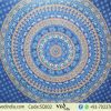 Queen Bohemian Mandala Wall Tapestry With Blue Animal Birds -0
